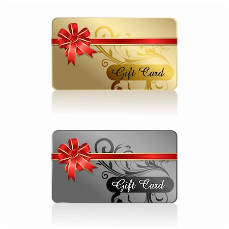 simsearch:400-07308715,k - illustration of gift card with ribbon on white background Stock Photo - Budget Royalty-Free & Subscription, Code: 400-04786411