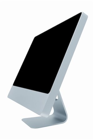 simsearch:400-04786483,k - The modern and thin monitor on a white background Photographie de stock - Aubaine LD & Abonnement, Code: 400-04786483