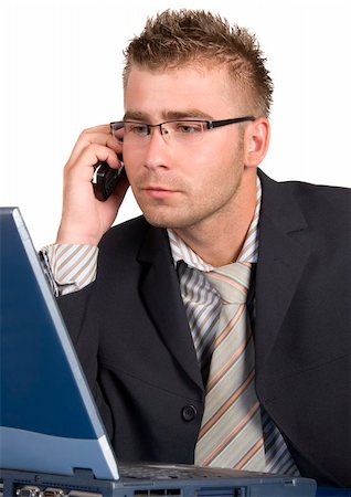 An elegant man in his daily work in the office Stock Photo - Budget Royalty-Free & Subscription, Code: 400-04786790