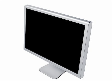 simsearch:400-04786483,k - Left side view of computer monitor isolated on white background Photographie de stock - Aubaine LD & Abonnement, Code: 400-04787009
