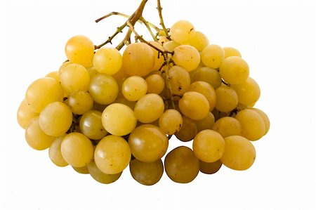 feed grapes - Fresh ripe green grape isolated on white background Stock Photo - Budget Royalty-Free & Subscription, Code: 400-04787056