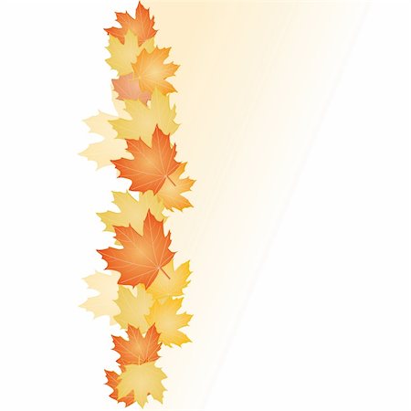 Abstract backgrounds with fall Leafs - vector illustration Stock Photo - Budget Royalty-Free & Subscription, Code: 400-04787474