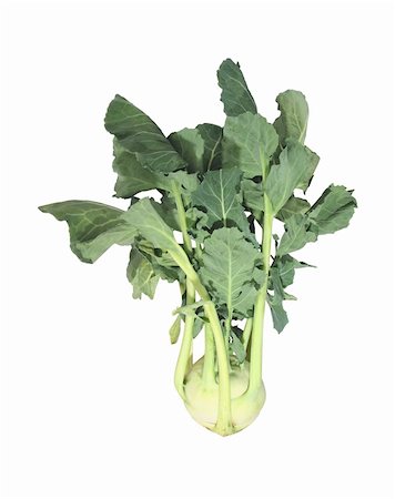 kohlrabi cabbage isolated on white background Photographie de stock - Aubaine LD & Abonnement, Code: 400-04787636