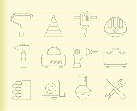 peck - Building and Construction Tools icons - Vector Icon Set Stock Photo - Budget Royalty-Free & Subscription, Code: 400-04788012