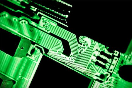 simsearch:400-03966982,k - Green circuit board close-up, shallow dof, backlit. Stock Photo - Budget Royalty-Free & Subscription, Code: 400-04788274