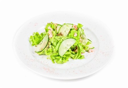 simsearch:400-06700887,k - seafood salad isolated on a white background Stock Photo - Budget Royalty-Free & Subscription, Code: 400-04788379