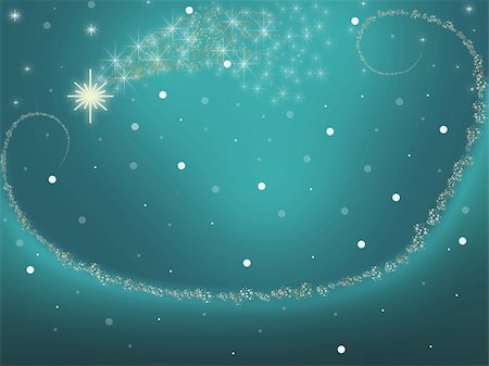 futura (artist) - Christmas background illustration with falling star Stock Photo - Budget Royalty-Free & Subscription, Code: 400-04788561