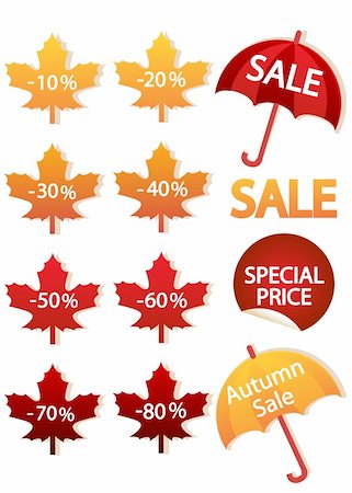 simsearch:400-04906513,k - Autumnal discount, vector illustration Photographie de stock - Aubaine LD & Abonnement, Code: 400-04788665