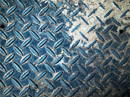 Texture of grunge blue floor steel plate Stock Photo - Budget Royalty-Free & Subscription, Code: 400-04789005