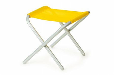 simsearch:400-05215932,k - Beach chair isolated on the white background Foto de stock - Super Valor sin royalties y Suscripción, Código: 400-04789204