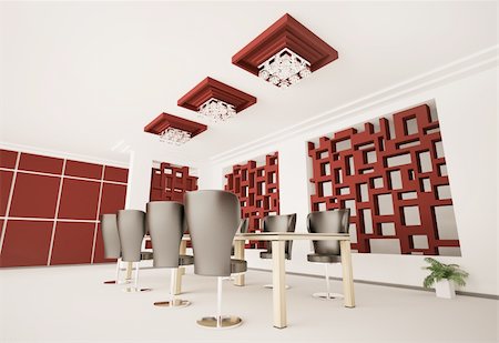 simsearch:400-07420295,k - Modern boardroom interior 3d render Stockbilder - Microstock & Abonnement, Bildnummer: 400-04789264