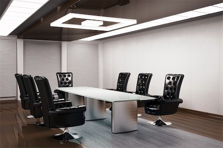 president director - conference room interior 3d render Stock Photo - Budget Royalty-Free & Subscription, Code: 400-04789266