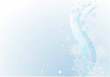 snowflakes on window - Blue  abstract winter  background with white snowflakes Stock Photo - Budget Royalty-Free & Subscription, Code: 400-04789524