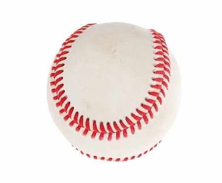 simsearch:400-05683460,k - Baseball ball,  photo on the white background Photographie de stock - Aubaine LD & Abonnement, Code: 400-04789624