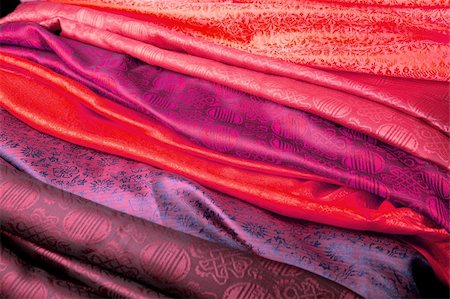 simsearch:400-05684592,k - Red and purple silk fabric from India. Stock Photo - Budget Royalty-Free & Subscription, Code: 400-04789648