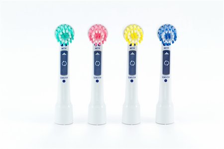 Electric toothbrush head on white Stock Photo - Budget Royalty-Free & Subscription, Code: 400-04789854