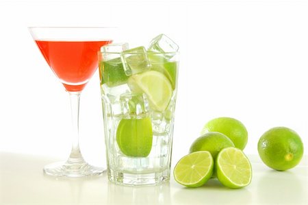 simsearch:400-04787910,k - cocktails on a party with alcohol lime and copyspace Stock Photo - Budget Royalty-Free & Subscription, Code: 400-04780021