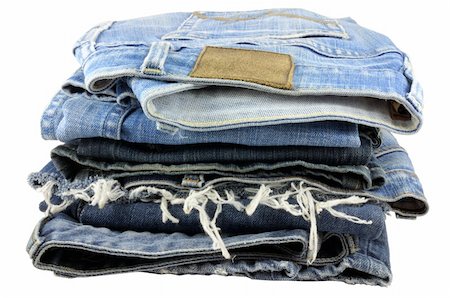 simsearch:400-05355610,k - A Stack of old blue jeans pants Photographie de stock - Aubaine LD & Abonnement, Code: 400-04780426