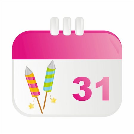 simsearch:400-05725983,k - new year calendar icon Foto de stock - Royalty-Free Super Valor e Assinatura, Número: 400-04780538