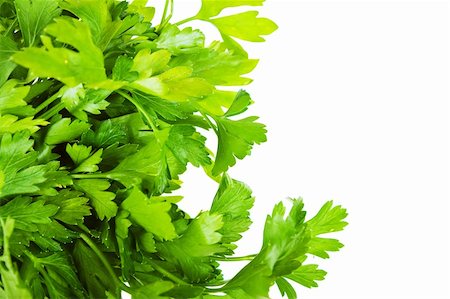 simsearch:400-04418942,k - parsley isolated on white background Stockbilder - Microstock & Abonnement, Bildnummer: 400-04781190