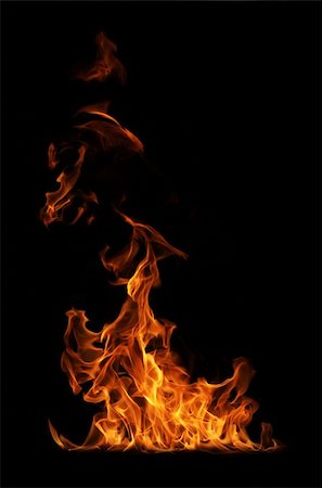 fire on black background Stock Photo - Budget Royalty-Free & Subscription, Code: 400-04781211