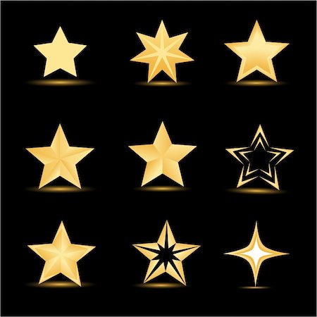 simsearch:400-05287557,k - illustration of different stars Stock Photo - Budget Royalty-Free & Subscription, Code: 400-04781431