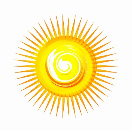 simsearch:400-06069285,k - illustration of sun on white background Stock Photo - Budget Royalty-Free & Subscription, Code: 400-04781445