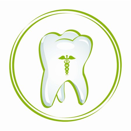 simsearch:400-06108956,k - illustration of healthy teeth on white background Fotografie stock - Microstock e Abbonamento, Codice: 400-04781524