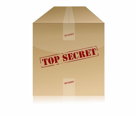 Top Secret package isolated over a white background Stock Photo - Budget Royalty-Free & Subscription, Code: 400-04781743