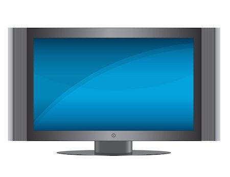 simsearch:700-01248740,k - Modern Flat screen TV isolated over a white background. Vector EPS file is available. / TV Set Foto de stock - Super Valor sin royalties y Suscripción, Código: 400-04781978