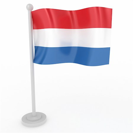 simsearch:400-04796084,k - Illustration of a flag of Netherlands on a white background Foto de stock - Royalty-Free Super Valor e Assinatura, Número: 400-04782212