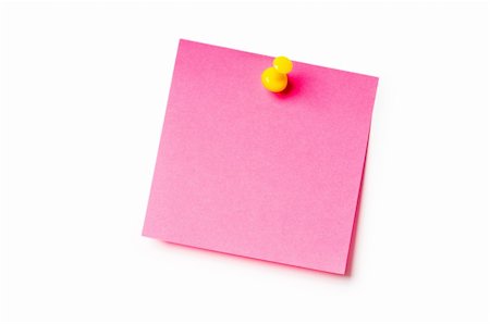 sticky notes messages - Reminder notes isolated on the white background Stock Photo - Budget Royalty-Free & Subscription, Code: 400-04782335