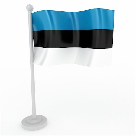 simsearch:400-04796084,k - Illustration of a flag of Estonia on a white background Foto de stock - Royalty-Free Super Valor e Assinatura, Número: 400-04782679