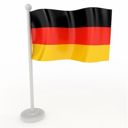 simsearch:400-04796084,k - Illustration of a flag of Germany on a white background Foto de stock - Royalty-Free Super Valor e Assinatura, Número: 400-04782681