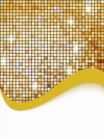 simsearch:400-05721762,k - Golden mosaic vector background. EPS 8 vector file included Foto de stock - Super Valor sin royalties y Suscripción, Código: 400-04782702