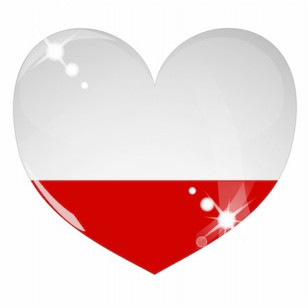 simsearch:400-04783033,k - Vector heart with Poland flag texture isolated on a white background. Flag easy to replace Foto de stock - Super Valor sin royalties y Suscripción, Código: 400-04783035