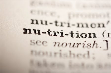 printed training - Word nutrition from the old dictionary, a close up. Stock Photo - Budget Royalty-Free & Subscription, Code: 400-04783093