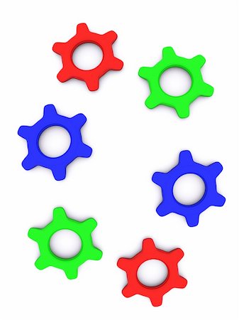 simsearch:400-04202644,k - RGB gears. 3d Stock Photo - Budget Royalty-Free & Subscription, Code: 400-04783255