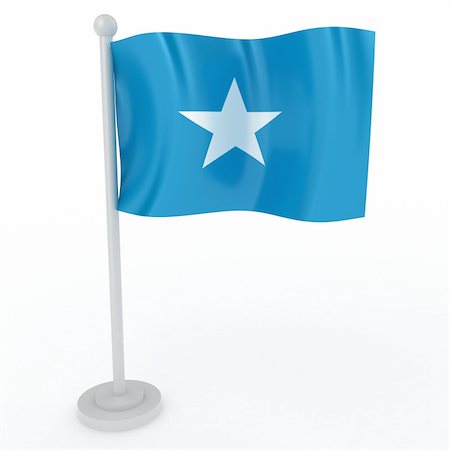 simsearch:400-04796084,k - Illustration of a flag of Somalia on a white background Foto de stock - Royalty-Free Super Valor e Assinatura, Número: 400-04783344
