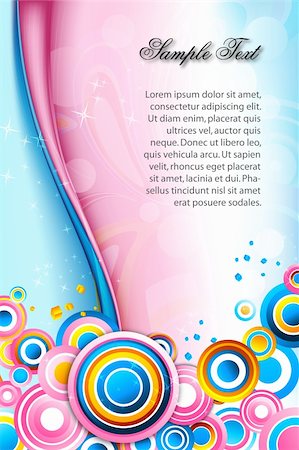 simsearch:400-05287557,k - illustration of abstract colorful card Stock Photo - Budget Royalty-Free & Subscription, Code: 400-04783577