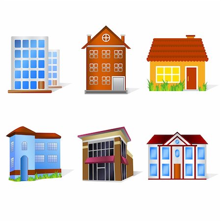 simsearch:400-05041300,k - illustration of home on white background Photographie de stock - Aubaine LD & Abonnement, Code: 400-04783572