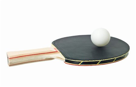 Table Tennis Racket isolated on white background Foto de stock - Super Valor sin royalties y Suscripción, Código: 400-04783644