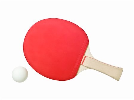 Table Tennis Racket isolated on white background Foto de stock - Super Valor sin royalties y Suscripción, Código: 400-04783641