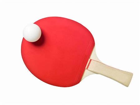 Table Tennis Racket isolated on white background Foto de stock - Super Valor sin royalties y Suscripción, Código: 400-04783642