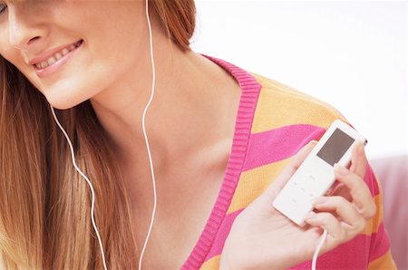 woman listen to the music; relax Stock Photo - Budget Royalty-Free & Subscription, Code: 400-04783913