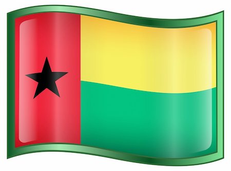simsearch:400-04285611,k - Guinea-Bissau Flag icon, isolated on white background. Foto de stock - Super Valor sin royalties y Suscripción, Código: 400-04794121