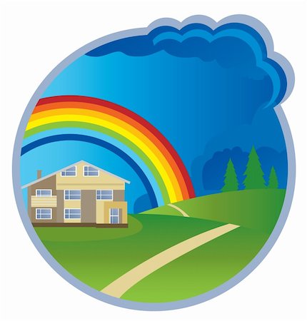 House. Vector illustration for you design Stock Photo - Budget Royalty-Free & Subscription, Code: 400-04794158