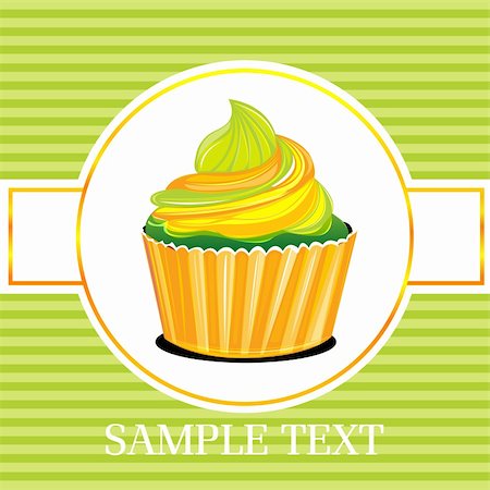 simsearch:400-08432236,k - illustration of muffin on abstract background Fotografie stock - Microstock e Abbonamento, Codice: 400-04794447