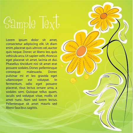 simsearch:400-04268949,k - illustration of abstract natural card with flowers Stock Photo - Budget Royalty-Free & Subscription, Code: 400-04794463