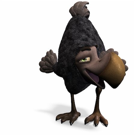 simsearch:400-05004177,k - very funny toon Dodo-bird. 3D rendering with clipping path and shadow over white Stock Photo - Budget Royalty-Free & Subscription, Code: 400-04794669